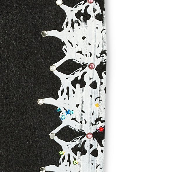 Sp5der Black Vintage Web and Stone Denim - Image 3