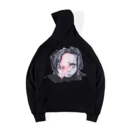 Black Sp5der Angel Number Hoodie 555