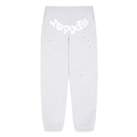 Sp5der Heather Grey Og Web Sweatpants