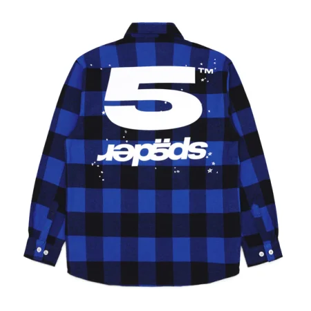 Sp5der Blue 5 Flannel Shirt