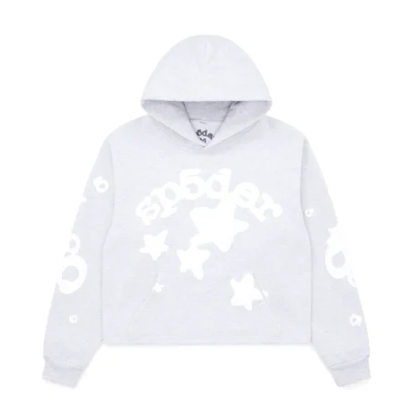 Sp5der Women Cropped Beluga Hoodie