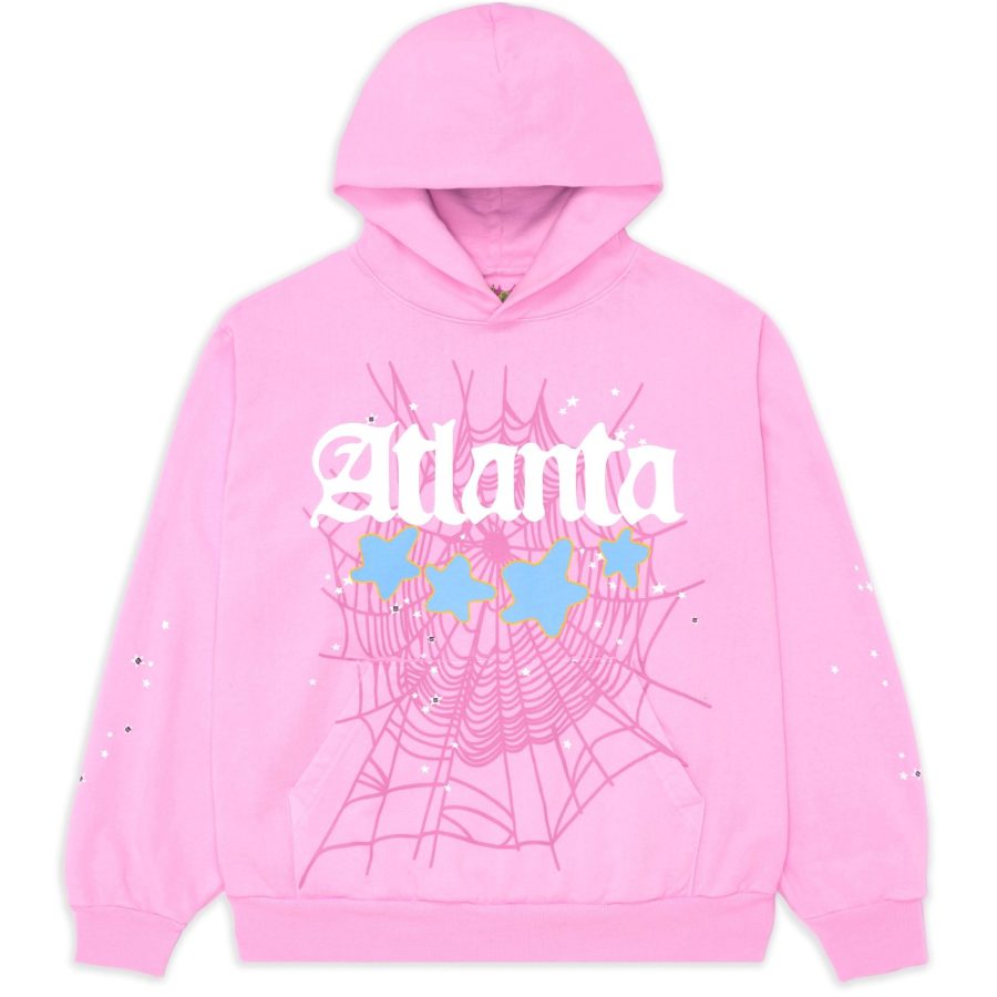 Sp5der Pink Atlanta Hoodie