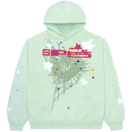 Sp5der Slate Grey Beluga Hoodie