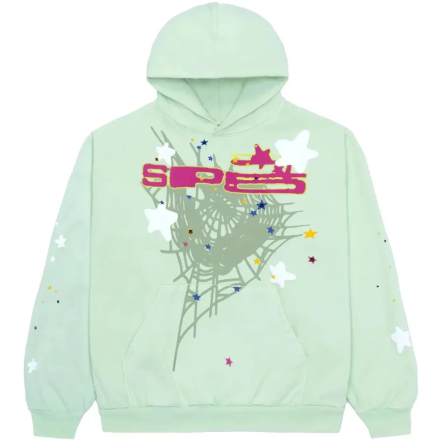 Sp5der Slate Grey Beluga Hoodie