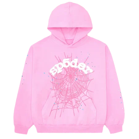 A Pink Spider Web Hoodie